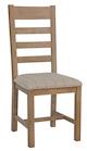Harrogate Oak Slatted Chair Natural Check