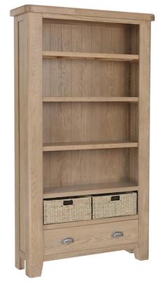 Harrogate Oak Large Bookcase
