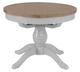 Taunton Oak Grey Painted Round Butterfly Extending Table