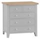 Taunton Oak Grey Painted 2 Over 3 Chest