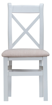 Taunton Oak Grey Painted Cross-Back Chair