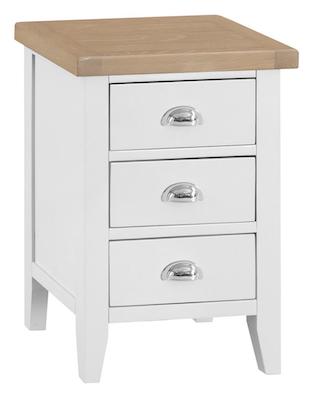 Taunton Oak White Painted Large Bedside Chest