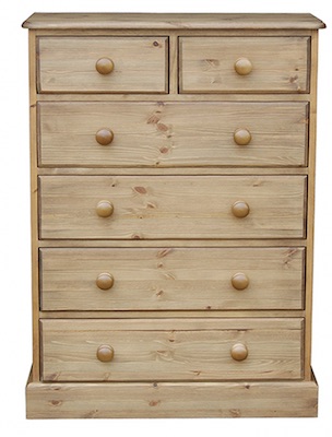Cottage Pine 2 Over 4 Chest of Drawers