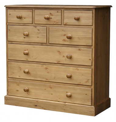 Cottage Pine 8 Drawer Combi Chest