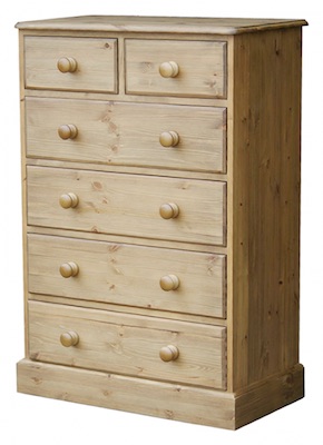 Cottage Pine Midi 2 Over 4 Chest of Drawers